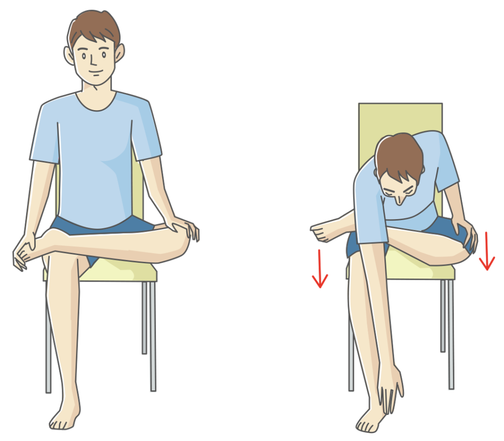 臀部外側ストレッチ